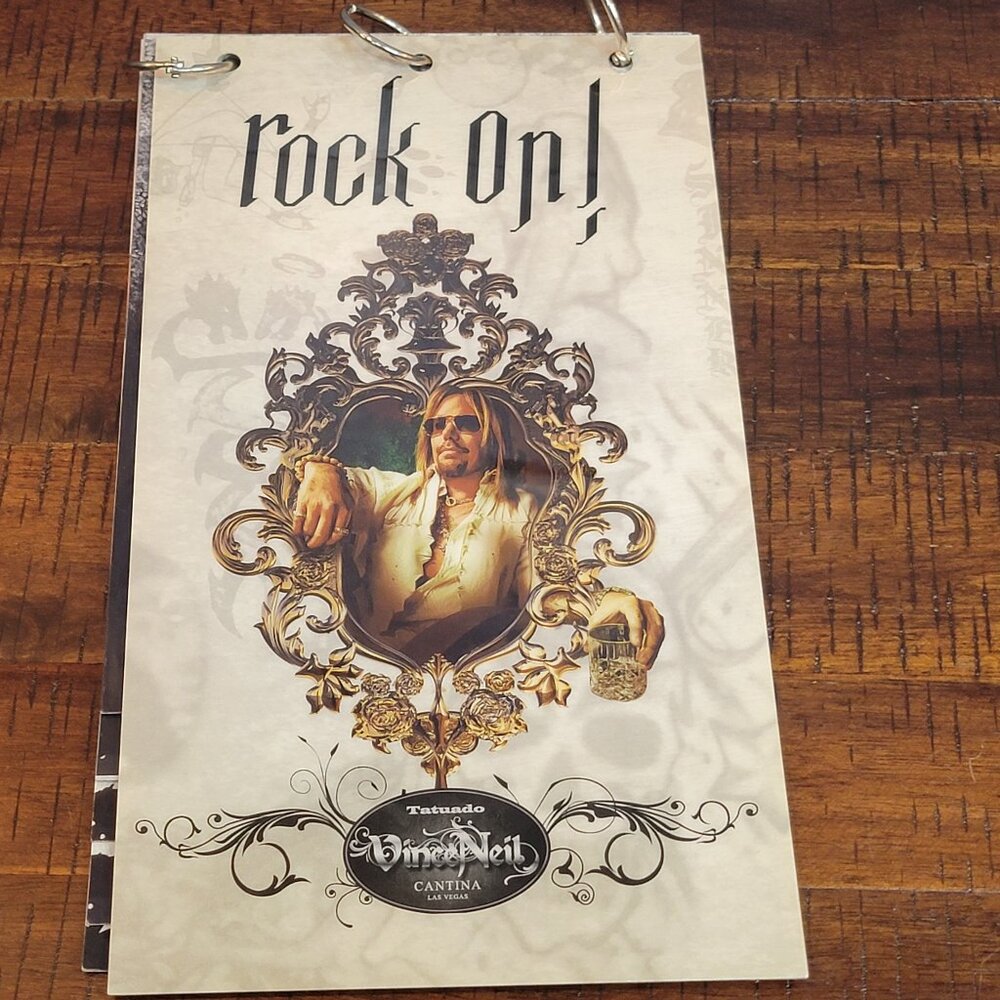 Vince Neil Tatuado Cantina, Las Vegas Hotel & Casino Menu